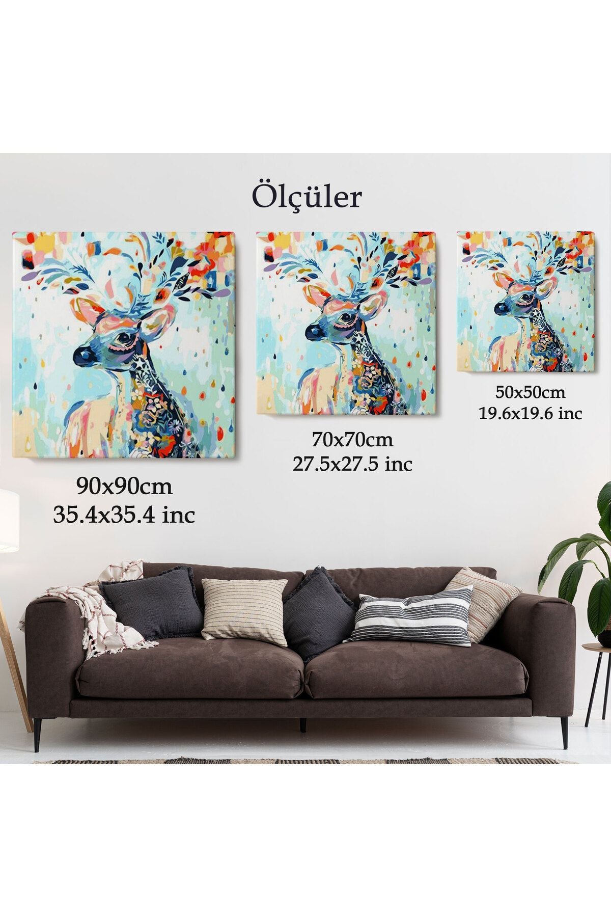 Renkli Ceylan Kanvas Tablo-5876