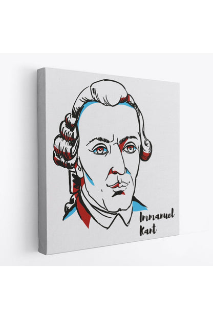 Immanuel Kant Dekoratif Kanvas Tablo-5820