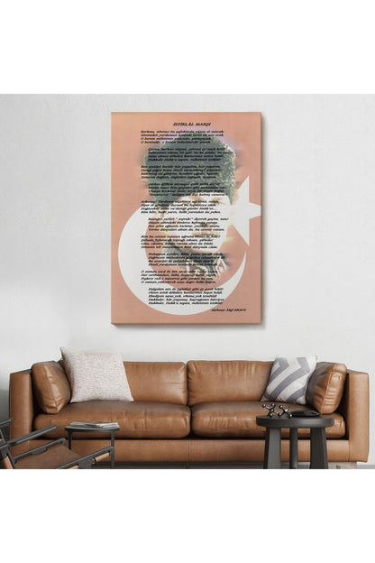 DB İstiklal Marşı Dekoratif Duvar Tablosu-6466