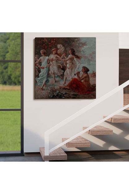 NW Özel Dans Eden Kadınlar Kanvas Tablo-5851