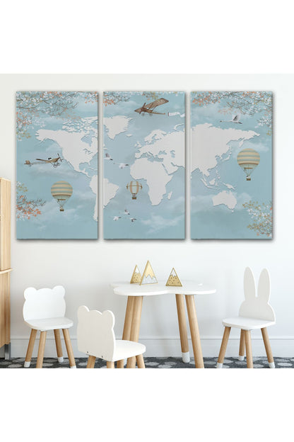 Çocuk Odası İçin Dekoratif Kanvas Duvar Tablosu-3674