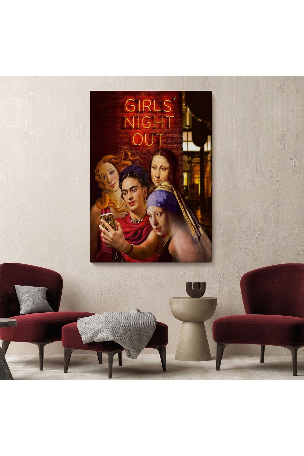 Kızlar Gecesi, Girls Night Out, Dekoratif Duvar Tablosu-6112