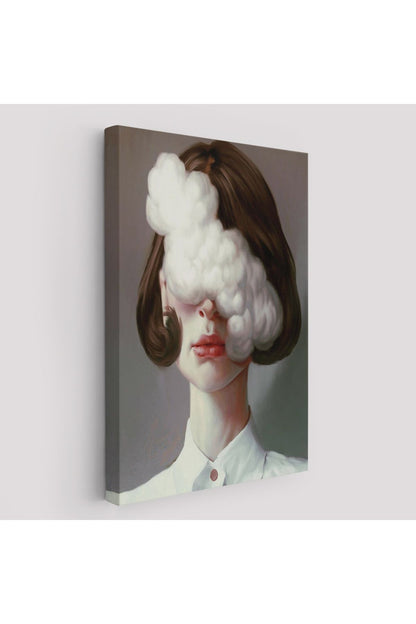 Modern Gerçeküstü Kadın Sanatı Kanvas Tablo, Pop Art KanvasTablo Sanatı-5212