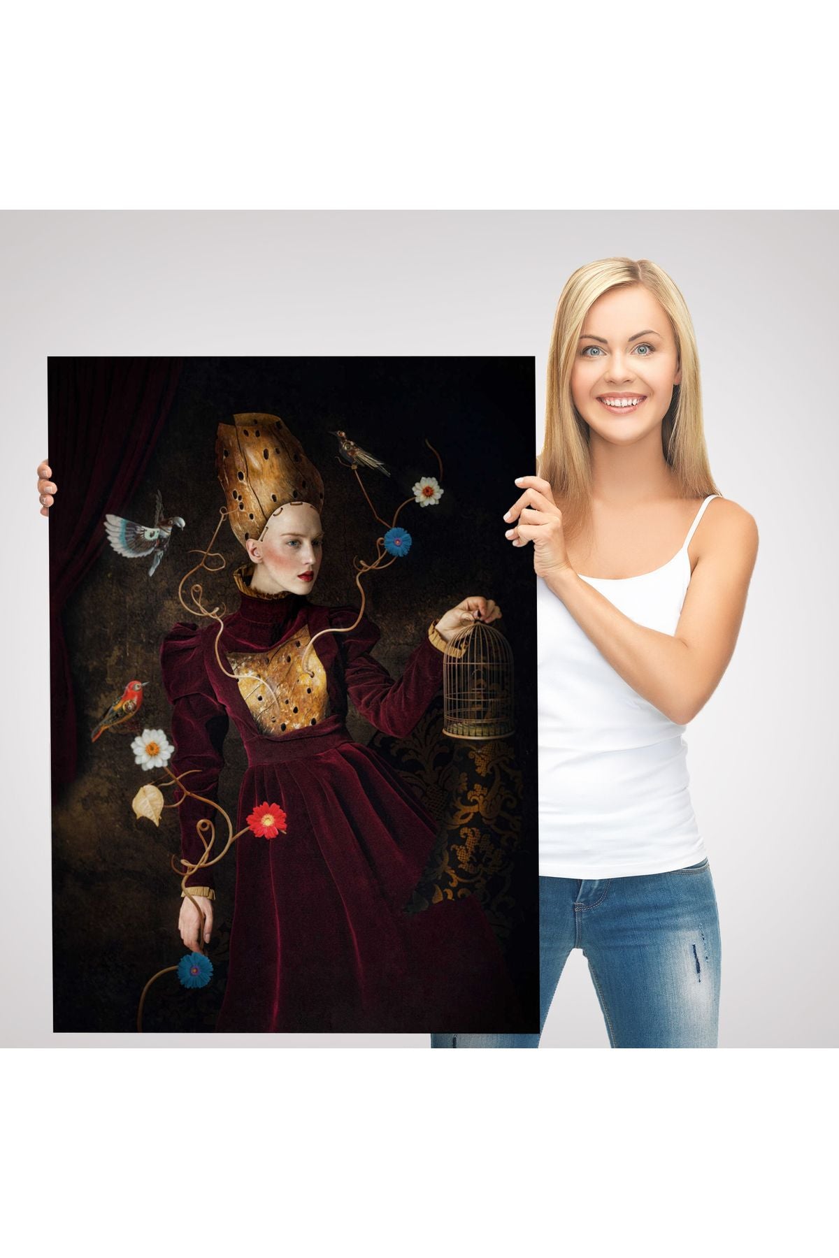 Svetlana Melik - Nubarova Kadının Hikayesi Kanvas Tablo -6417