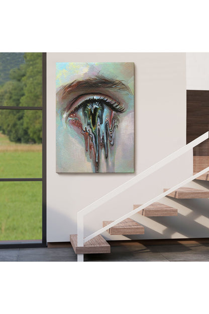 Çerçeveli Gözü Akan Kadın Dekoratif Tablo-6333