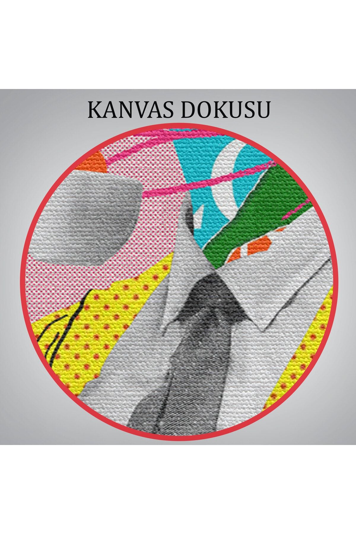 Çizgi Roman Kahramanı Kahvesini Yudumluyor Pop Art Kanvas Tablo-5066