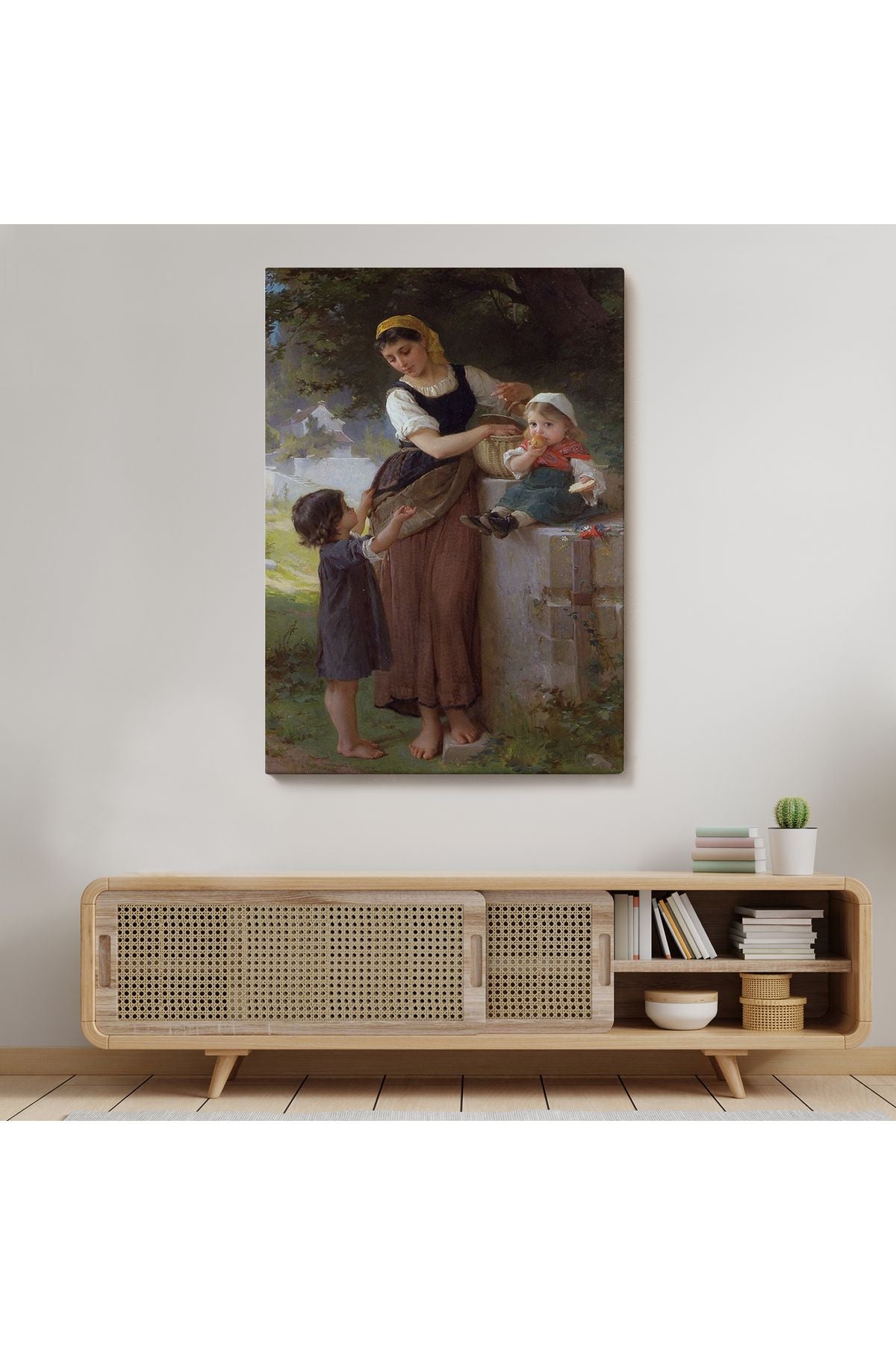 Bende İstiyorum Diyen Çocuk Dekoratif Duvar Tablosu-6238