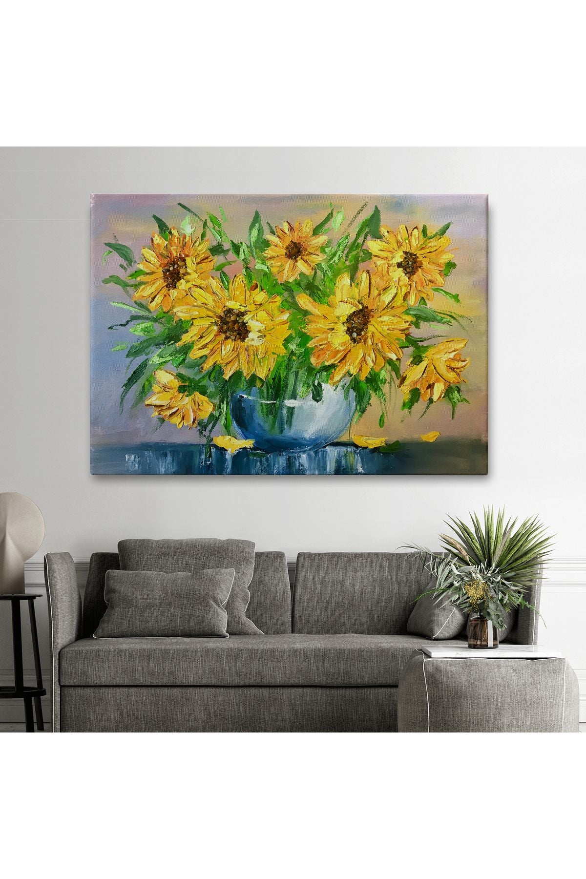 DB HG Vazodaki Ayçiçekleri Duvar Tablosu-1237