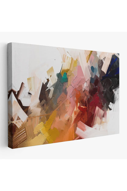 YB HG Fırça Darbeli Soyut Modern Sanat Yağlıboya Görünüm Tablo-3651