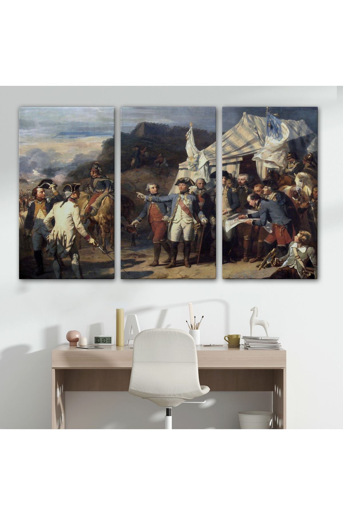 YB Yorktown Kuşatması Tablosu - Couder Yorktown Versailles-6546