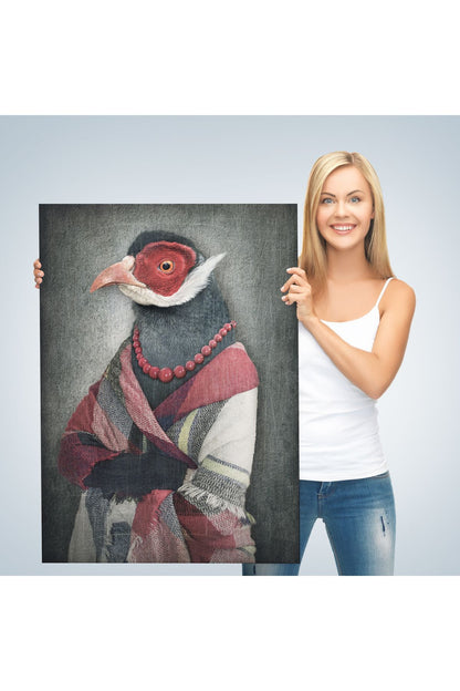 Kuş Kafalı İnsan Kanvas Tablo-4992