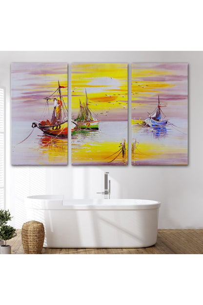 Venedik İtalya Yağlıboya Görünüm Dekoratif Kanvas Duvar Tablosu-3487