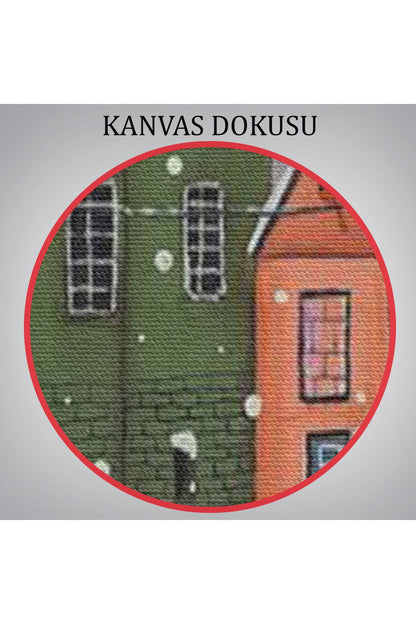 Londrada Kış Gecesi Dekoaratif Duvar Tablosu-6145