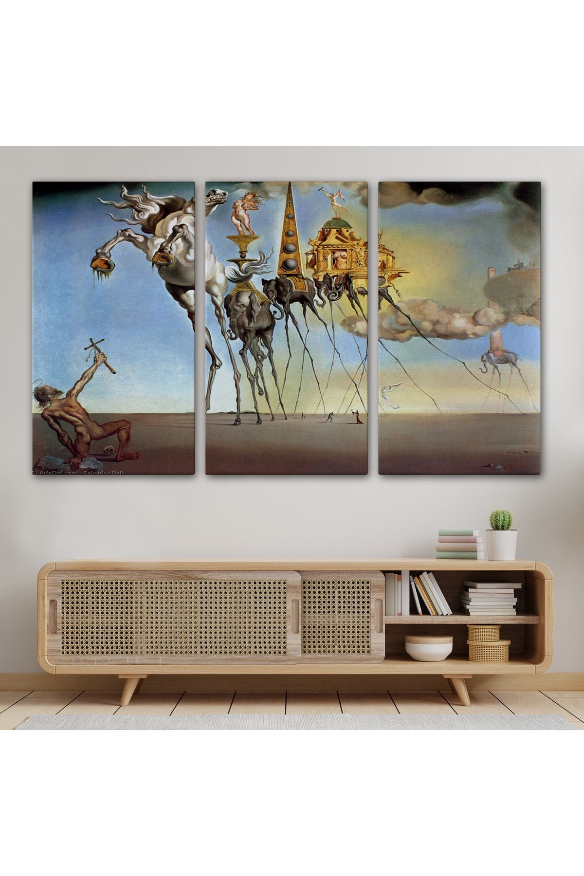 Salvador Dali - The Temptation of St. Anthony Kanvas Tablo-5162