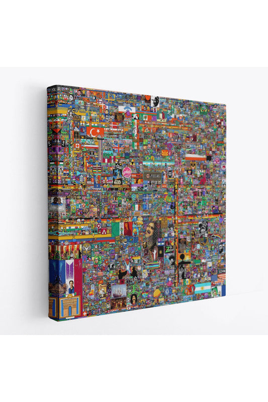 Reddit R/place Kanvas Tablo, Elraenn Twitch Kanvas Tablo, Reddit Savunma Hattı Kanvas Tablo-5173