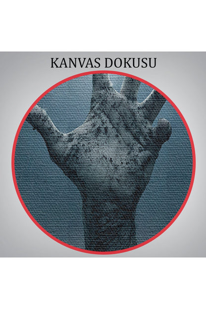 Cadılar Bayramı Mezarlık Diriliş El Duvar Tablosu-5192