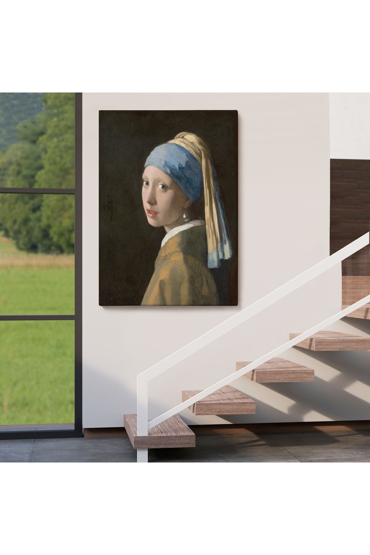 İnci Küpeli Kız Kanvas Tablo, Ressam Johannes Vermeer -4969
