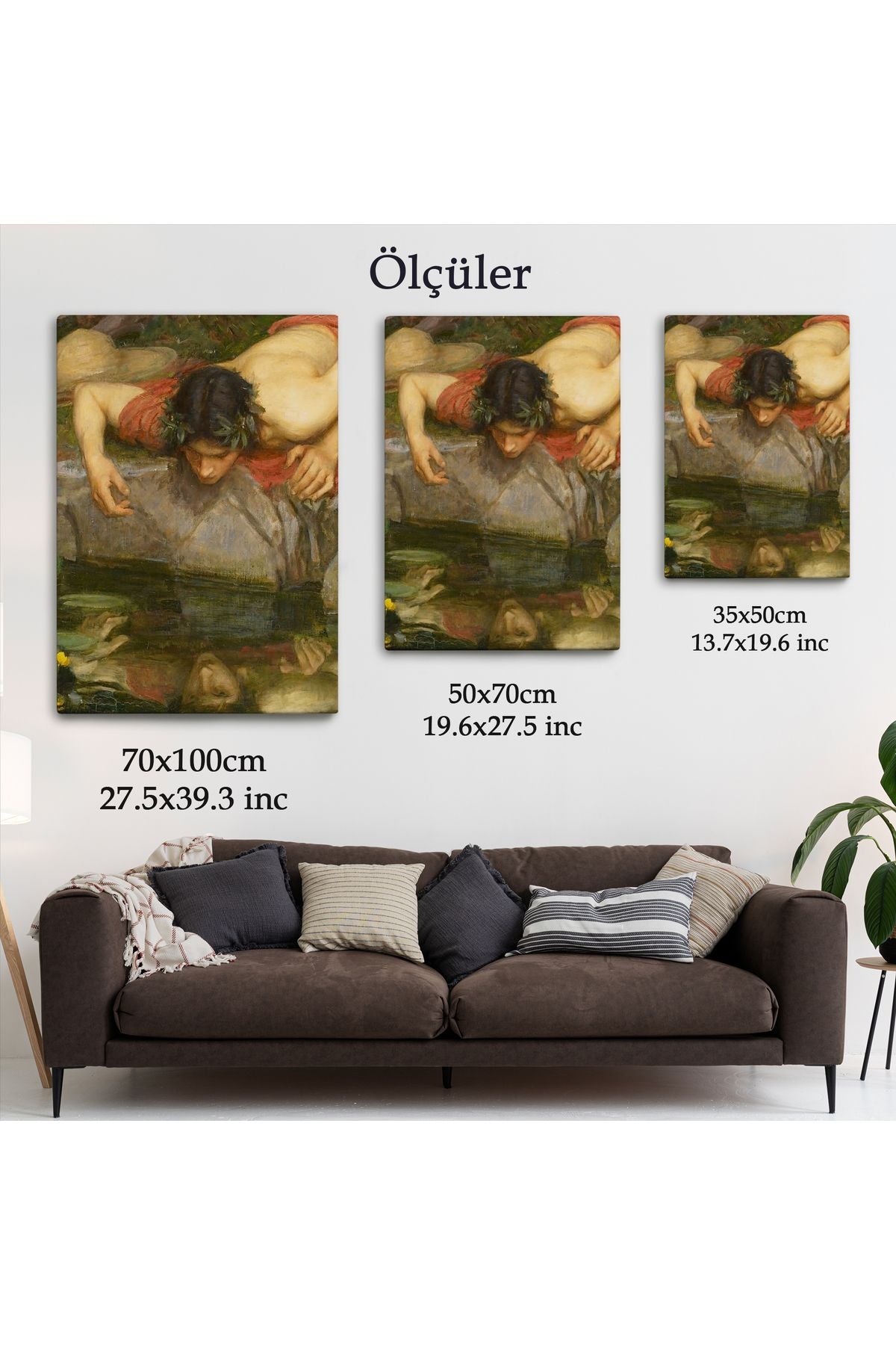 Yankı ve Nergis Ayrıntı Tablosu, John William Waterhouse-6096