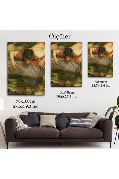 Yankı ve Nergis Ayrıntı Tablosu, John William Waterhouse-6096