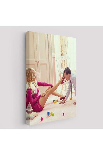 Leonardo Di Caprio ve Margot Robbie The Wolf of Wall Street Filmi Tablo-6036