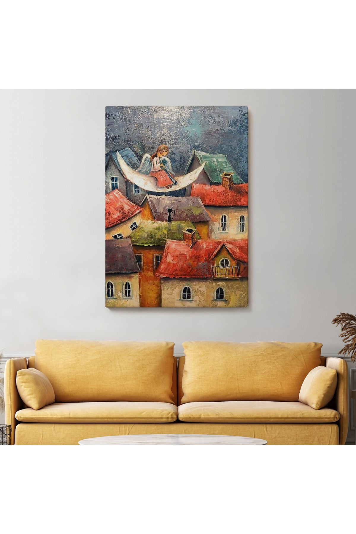 Gecenin Meleği Dekoratif Duvar Tablosu-6244