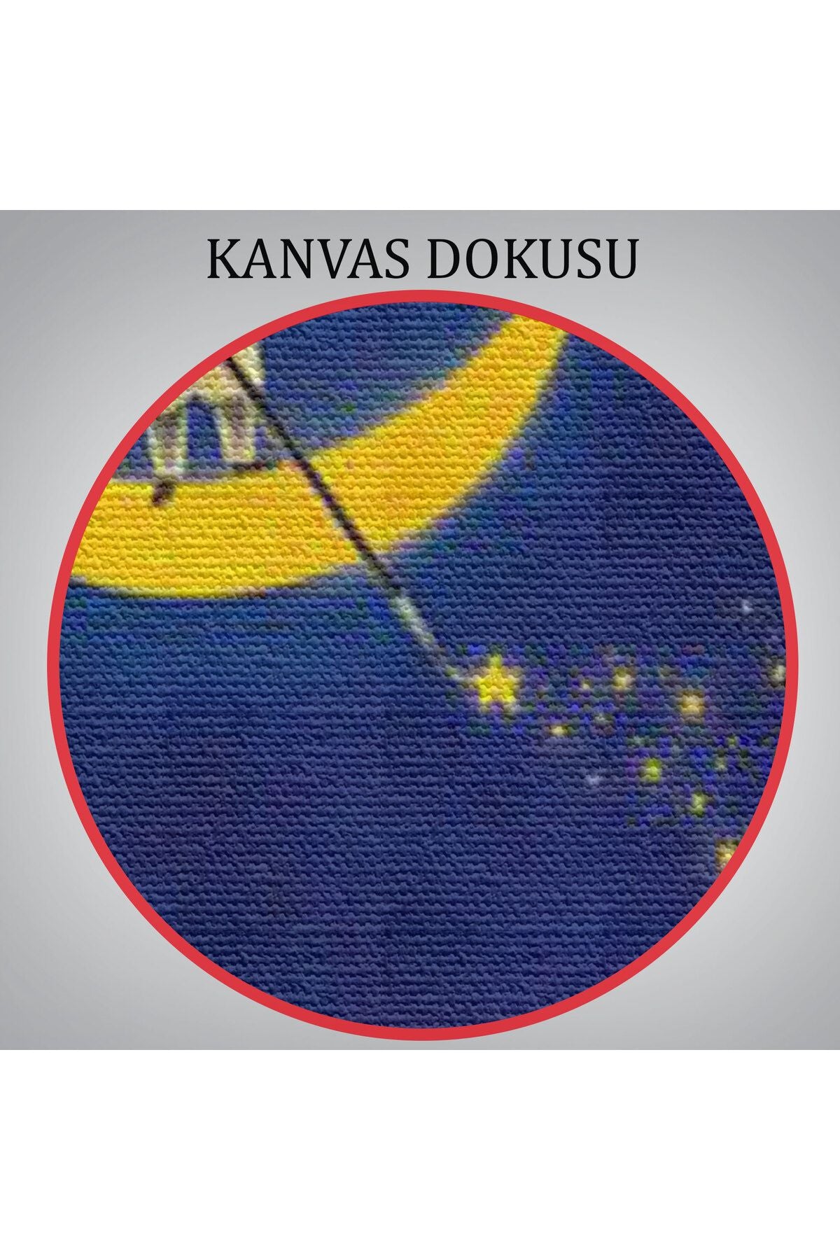 Ay'dan Yıldız Saçan Adam Kanvas Tablo-5849