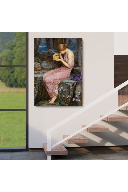 Psyche Altın Kutuyu Açıyor Yunan Mitolojisi Duvar Tablosu-6261