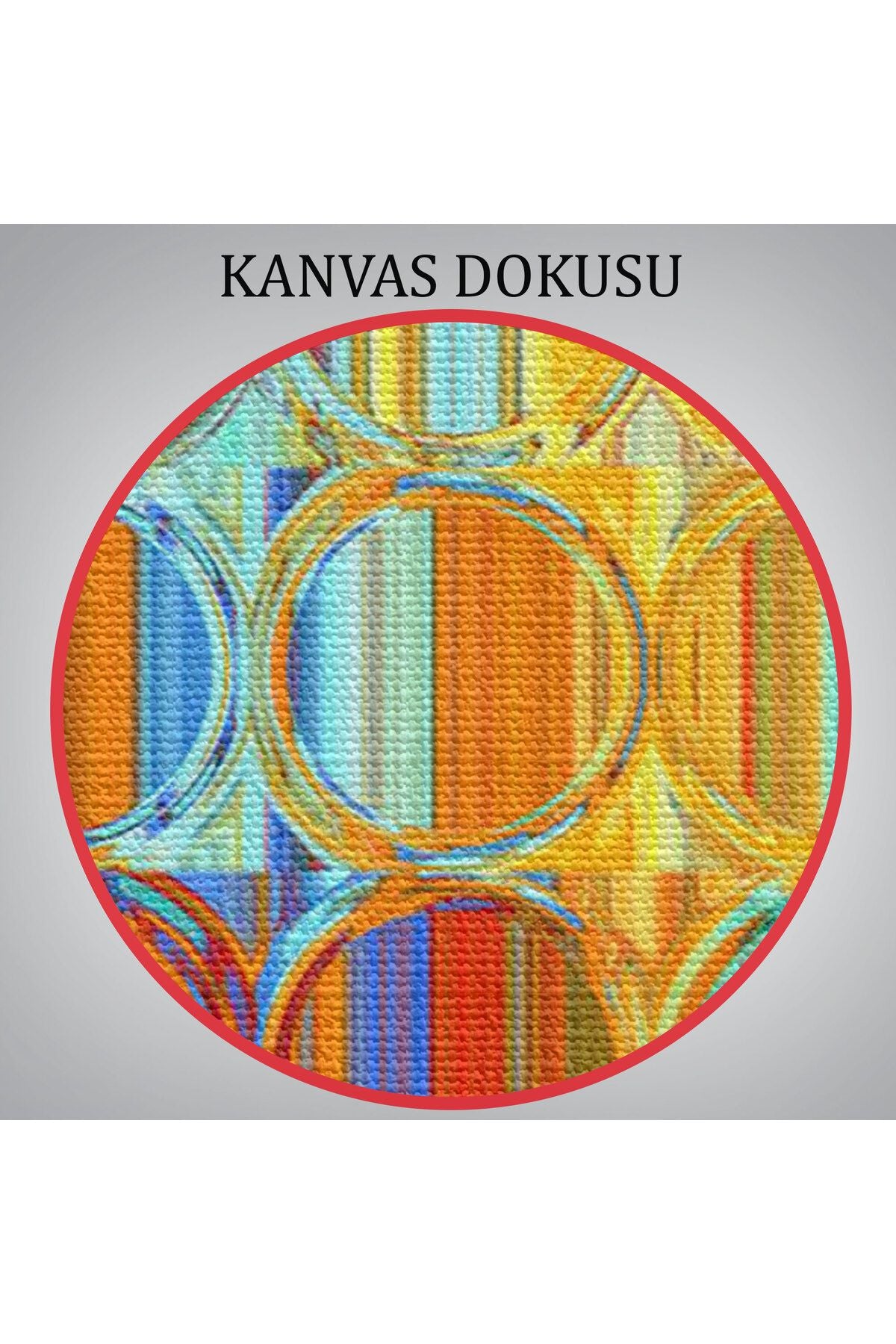 Renkli Cam Temalı Kanvas Tablo-5888