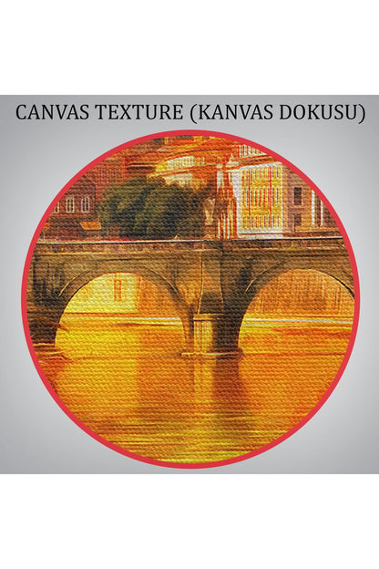 İtalya'daki Aziz Petrus Katedrali ve Tiber Nehri Tablosu-3544