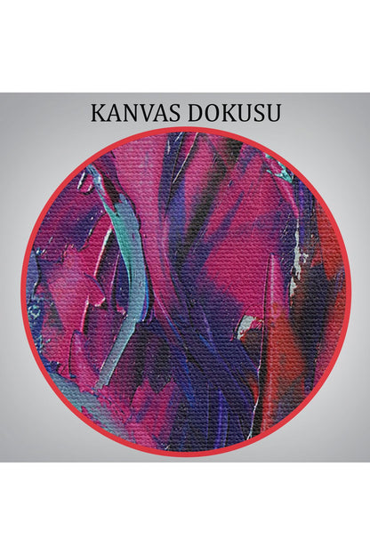 Güzel Kızın Soyut Resmi Yağlıboya Görünüm Dekoratif Kanvas Duvar Tablosu-3755