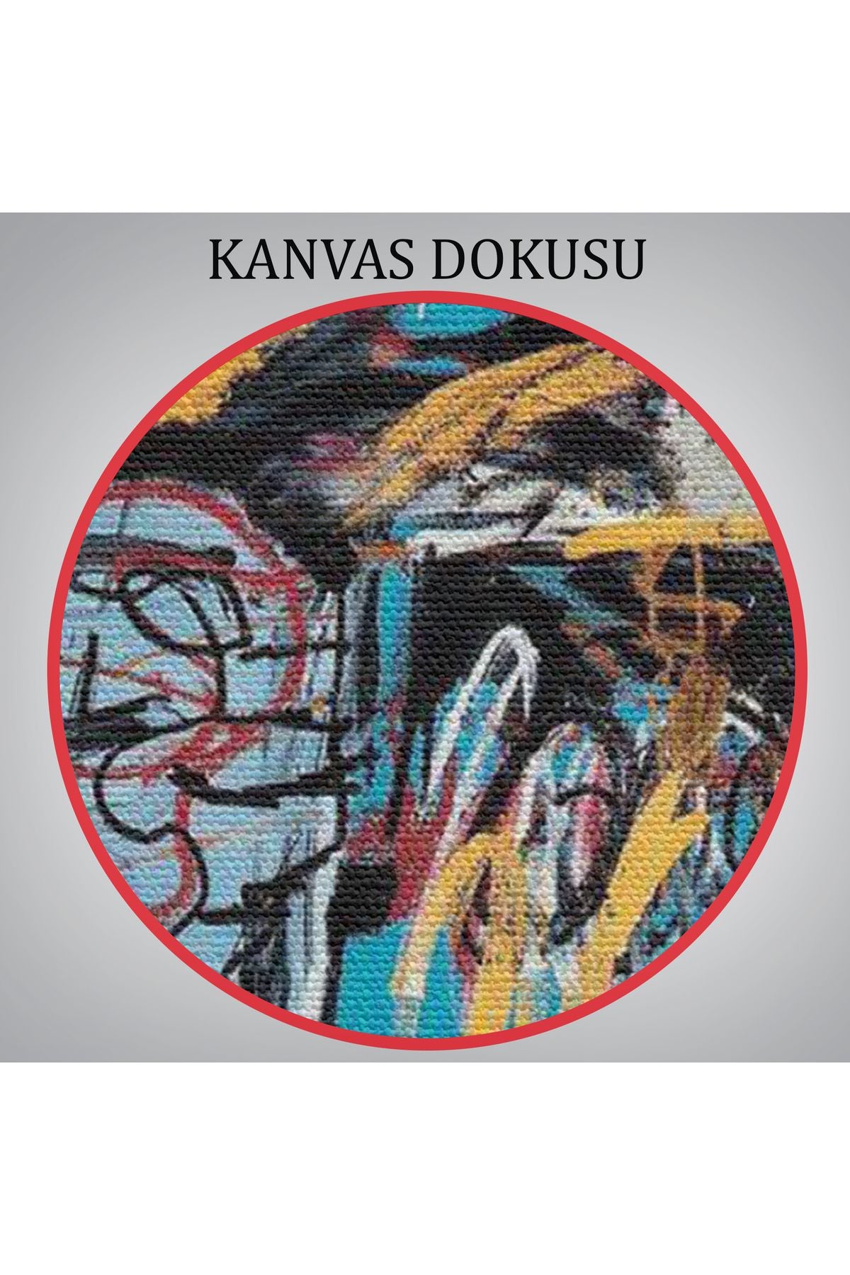 Jean Michel Basquiat'ın Düşmüş Melek Eseri Kanvas Tablo-5000