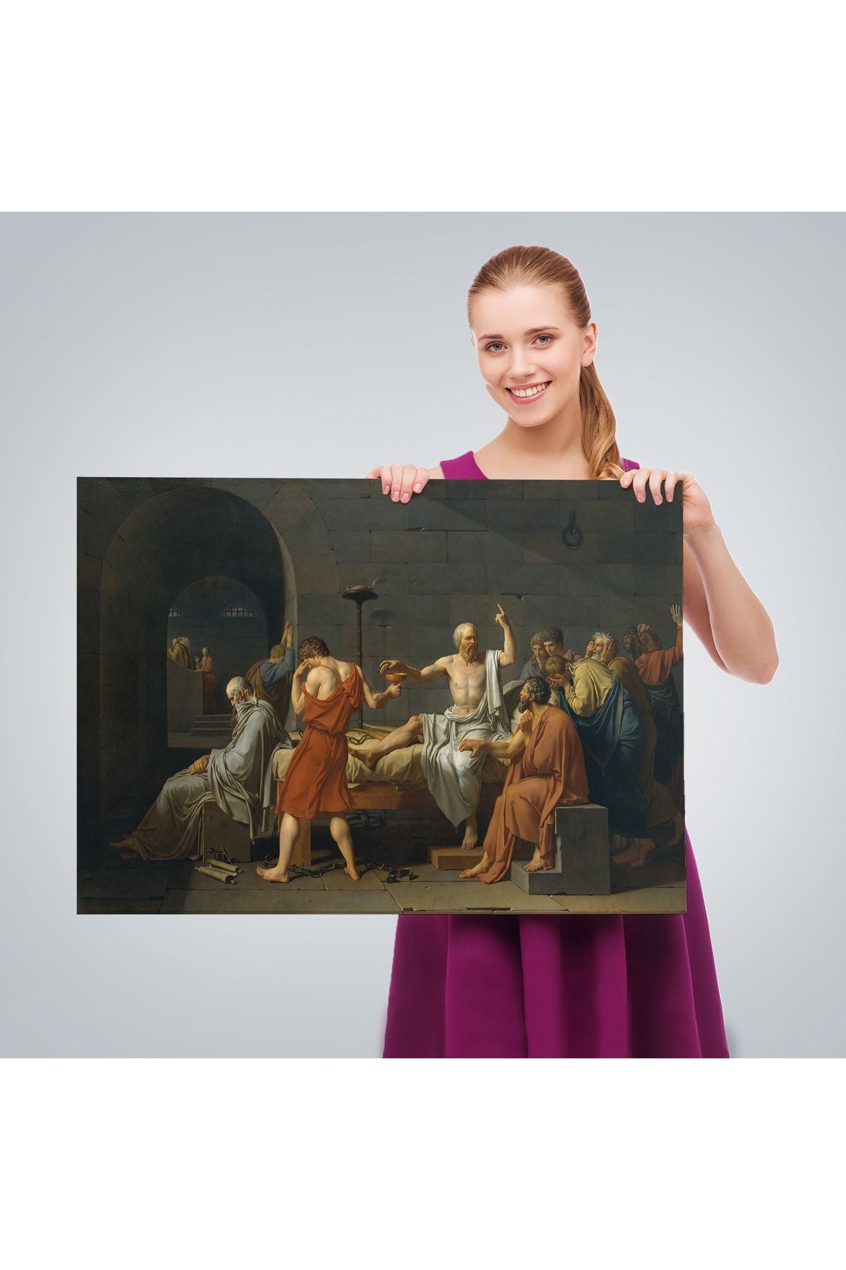 Baldıran Zehri İçen Sokrates Kanvas Tablo-3567