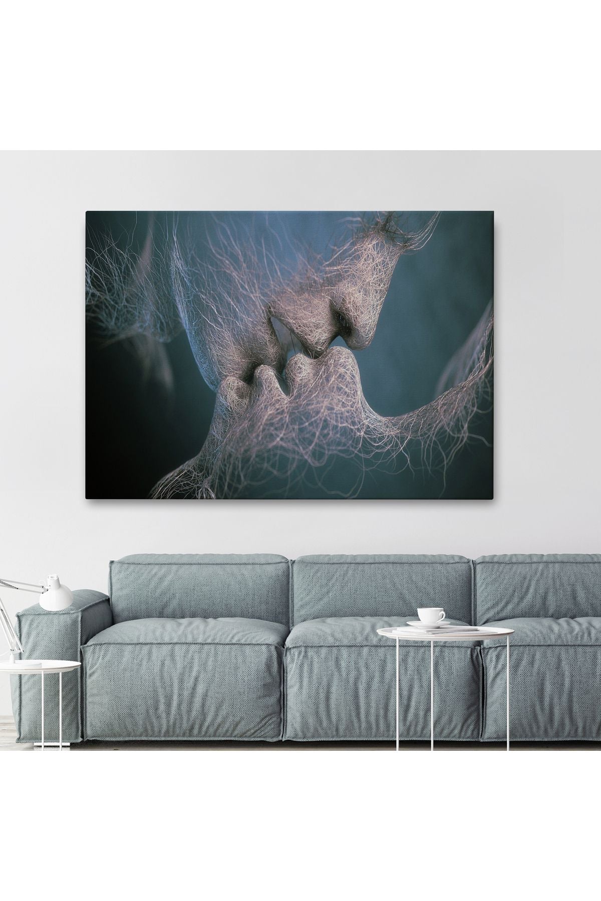 Erkek ve Kadın Sanatı Kanvas Tablo, Romantik Aşk Kanvas Tablo, Aşk Posteri-5378