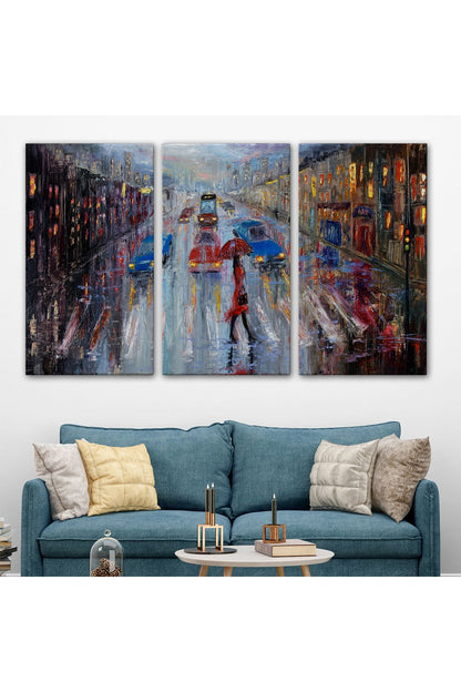 Özel Tasarım, Dekortif  BaskıYağlı Boya Görünümlü Modern Kanvas Duvar Tablosu, Tablo-1197