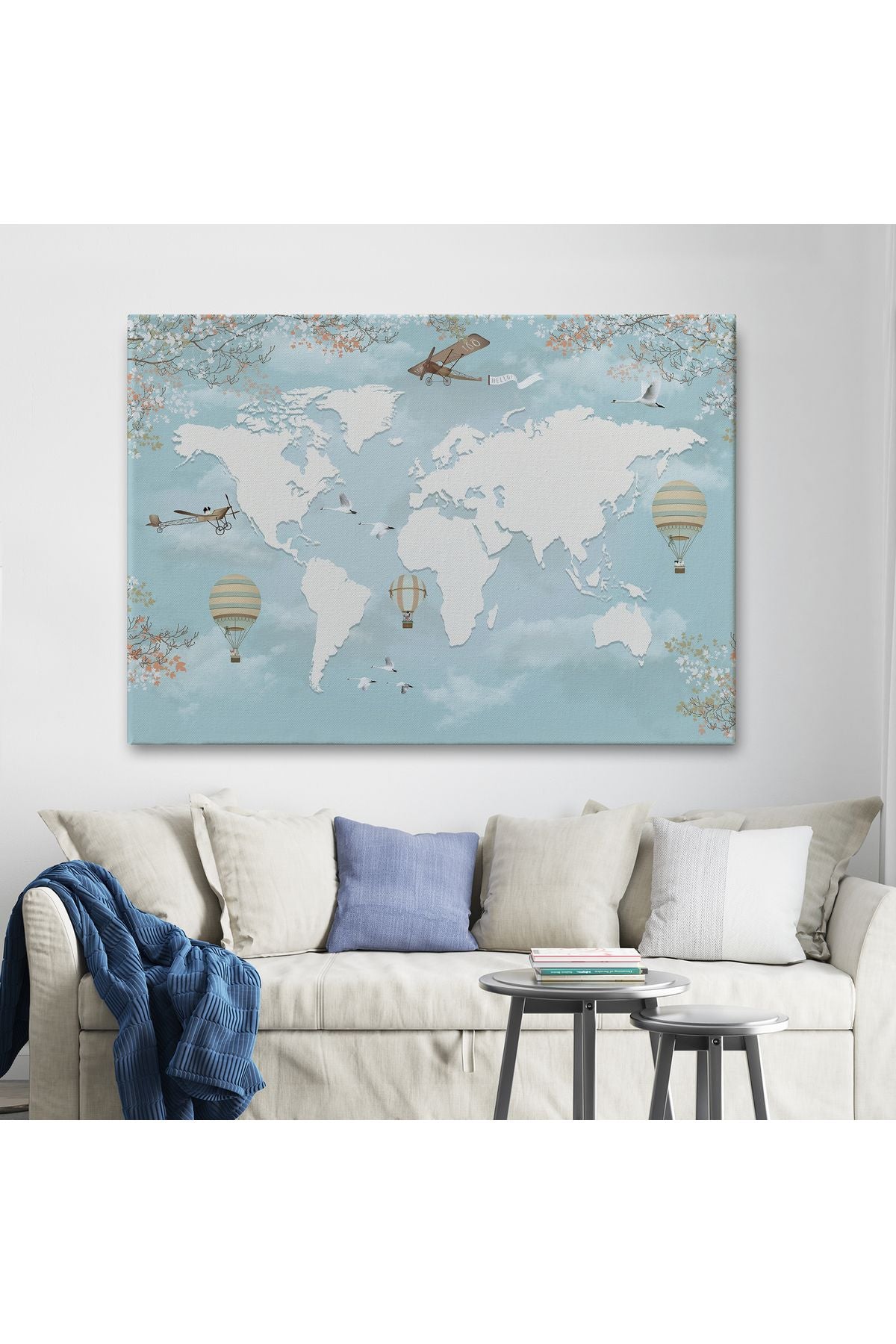 Çocuk Odası İçin Dekoratif Kanvas Duvar Tablosu-3674