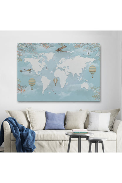 Çocuk Odası İçin Dekoratif Kanvas Duvar Tablosu-3674