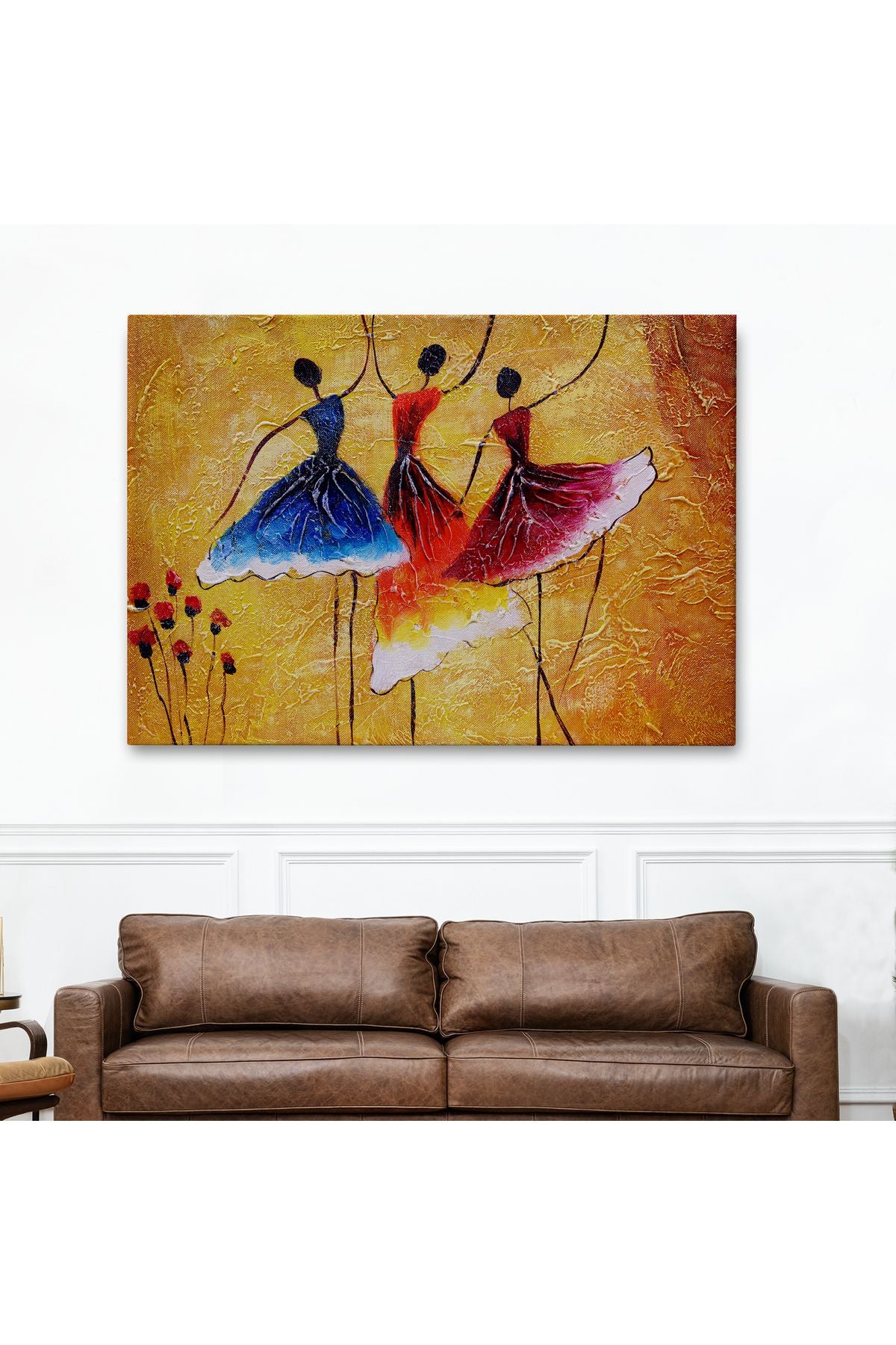 Dekoratif Kanvas Tablo, Duvar Tablosu-Yağlıboya Görünüm İspanyol Dansı 3488