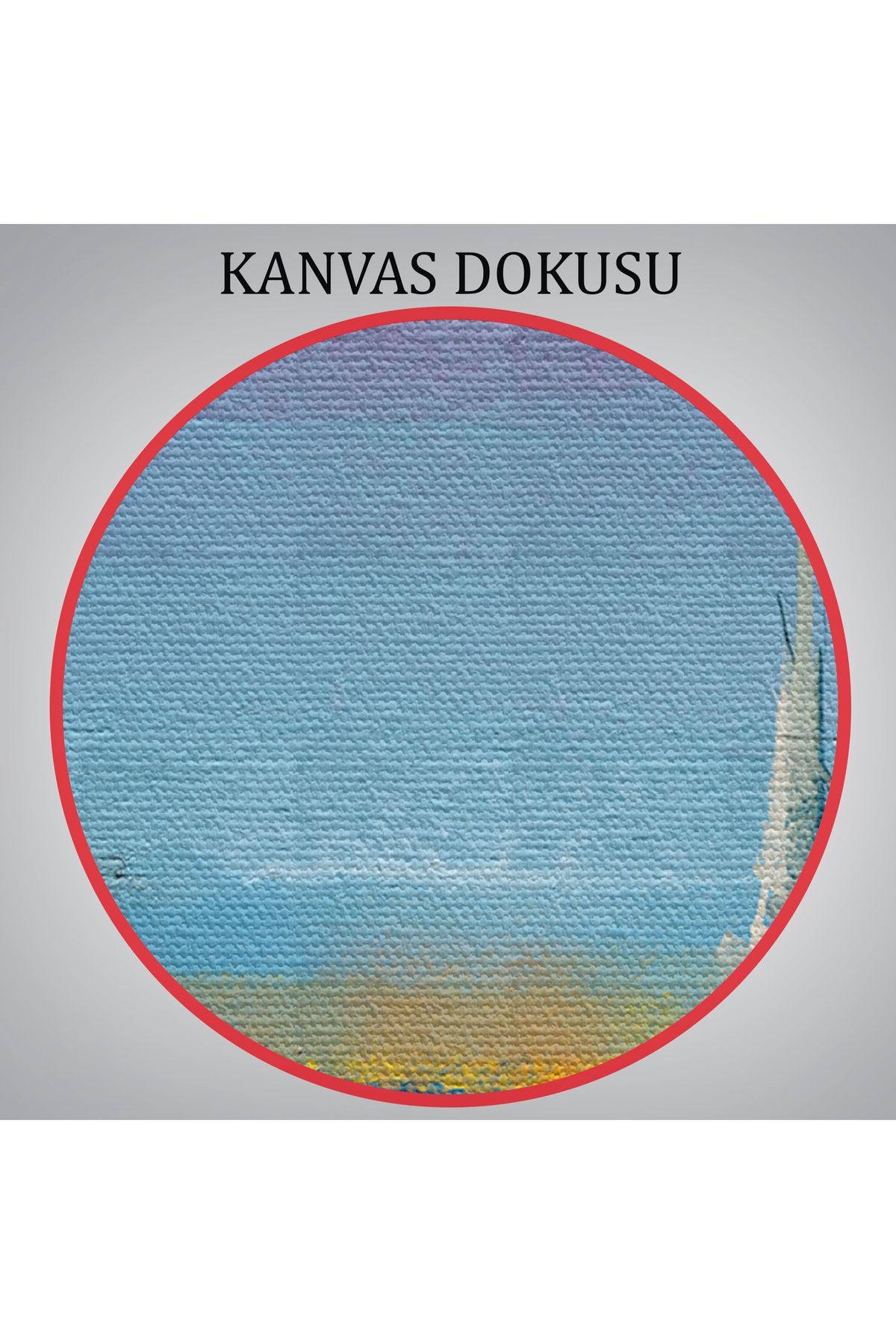 Denizdeki Yelkenliler Yağlıboya Görünüm Dekoratif Kanvas Duvar Tablosu-3616