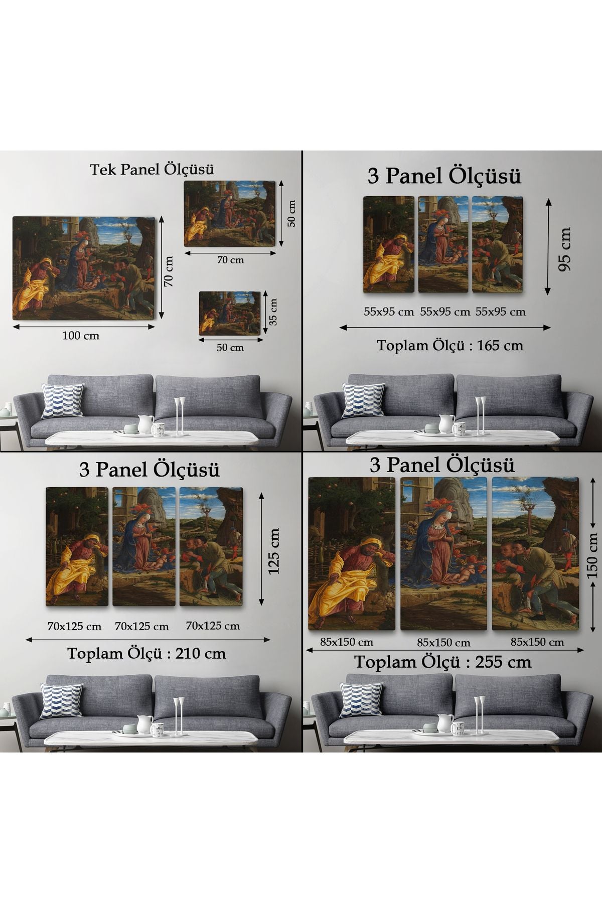 Çobanların Hayranlığı Tablosu - Andrea Mantegna The Adoration of the Shepherds-6590