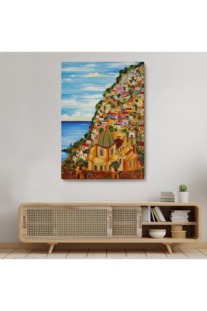 Roberto Gagliardi'nin Positano İsimli Tablosu-6328