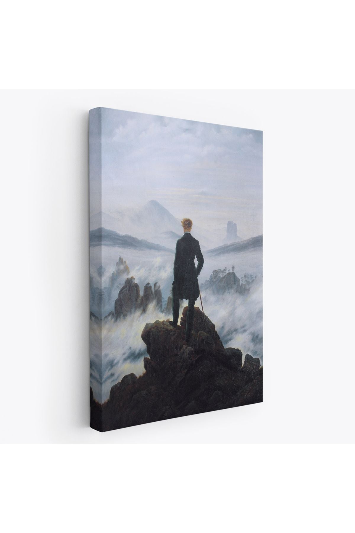 Caspar David Friedrich'in Sis Denizinin Üstündeki Gezgin İsimli Eseri Kanvas Tablo-5121