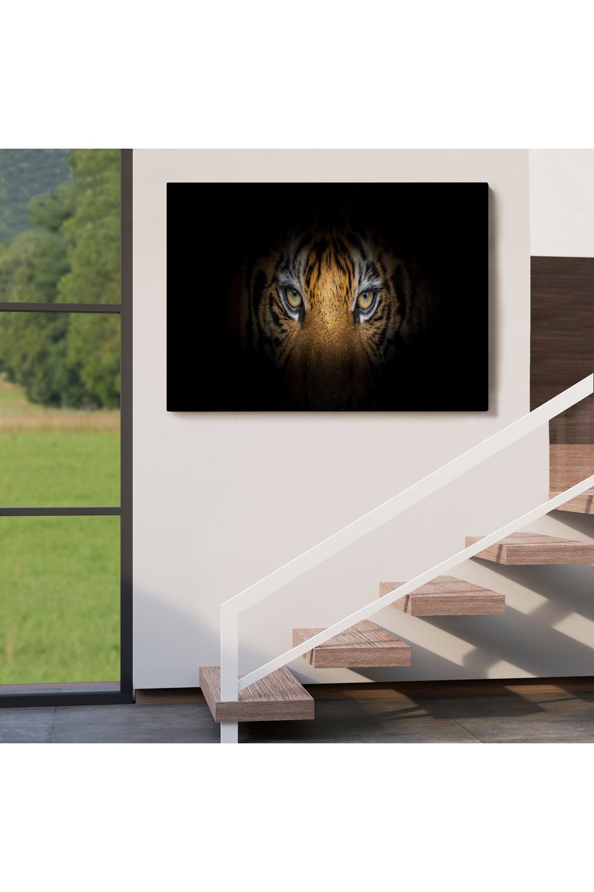 DB Kaplan Gözleri Dekoratif Kanvas Tablo 1161