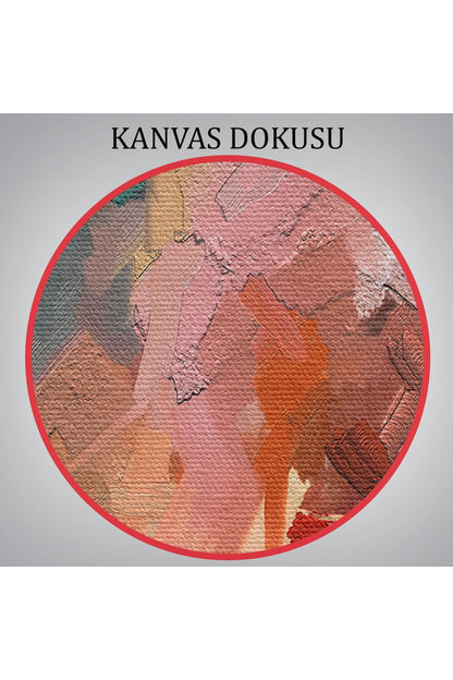 YB HG Fırça Darbeli Soyut Modern Sanat Yağlıboya Görünüm Tablo-3651