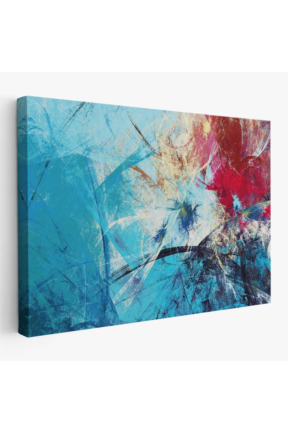 Soyut Yağlıboya Görünüm Dekoratif Kanvas Duvar Tablo-3502
