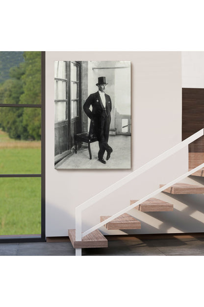 Atatürk Portre Tablosu Mustafa Kemal Atatürk Dikdörtgen Dekoratif Kanvas Tablo-CT-72