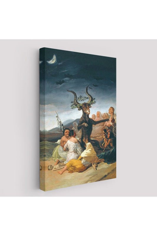 Cadılar Bayramı, Francisco Goya Cadılık Meclisi Sanatı Kanvas Tablo-5270