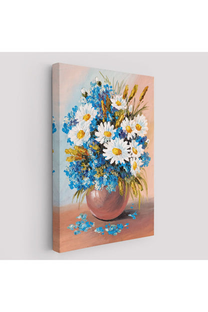 Vazodaki Mavi Betaz Çiçekler Tablo-5975