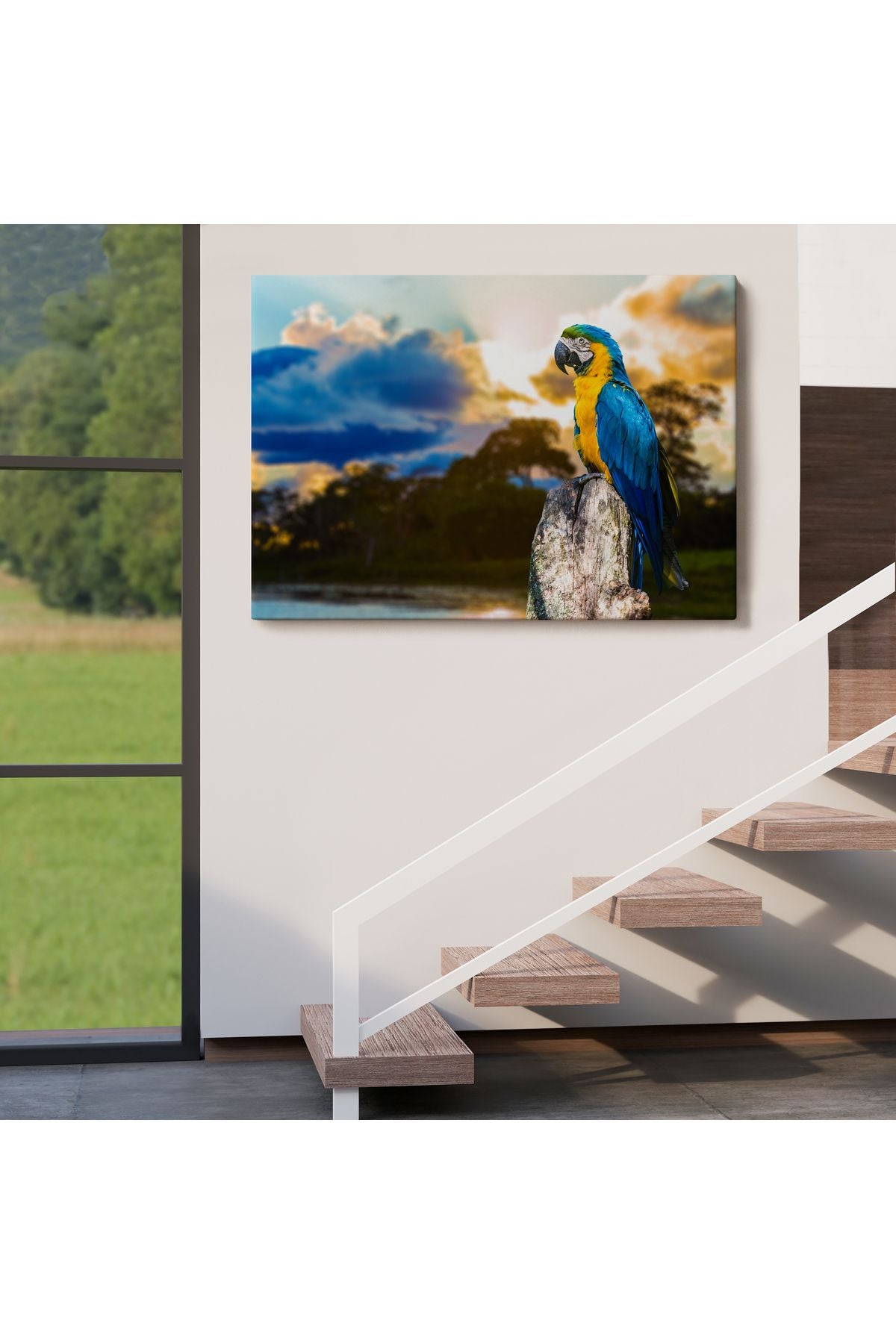 Papağan Dekoratif Kanvas Tablo 1123