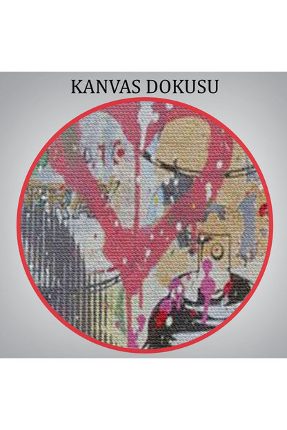 Renkli Balon Kız Sanatı, Banksy Kanvas Tablo-5317