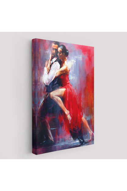 Tango Yapan Çift Dekoratif Duvar Tablosu-6427